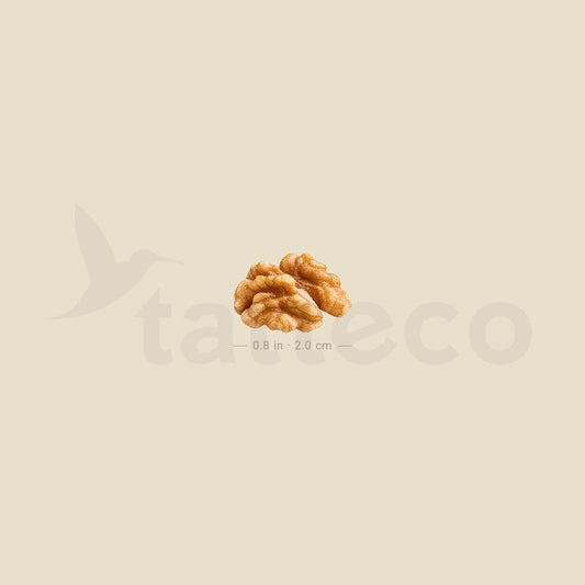 Walnut Kernel Temporary Tattoo - Set of 3