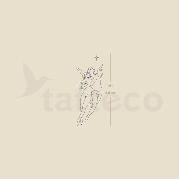 The Abduction Of Psyche By Stefano Mazza Temporary Tattoo - Set of 3