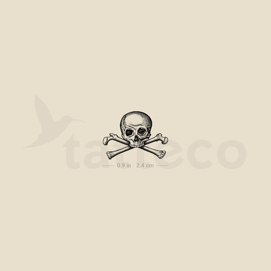 Skull & Bones Temporary Tattoo - Set of 3