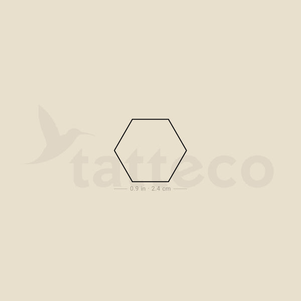 Hexagon Temporary Tattoo - Set of 3