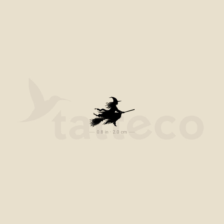 Witch Temporary Tattoo - Set of 3