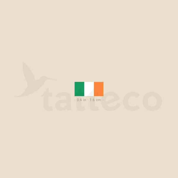 Flag Of Ireland Temporary Tattoo - Set of 3