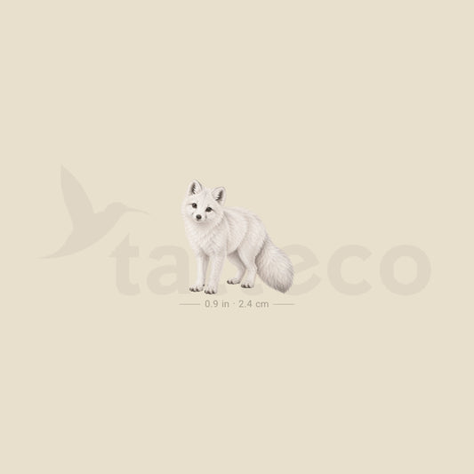 Arctic Fox Temporary Tattoo - Set of 3