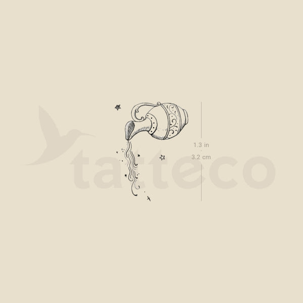 Water Jug By Stefano Mazza Temporary Tattoo - Set of 3