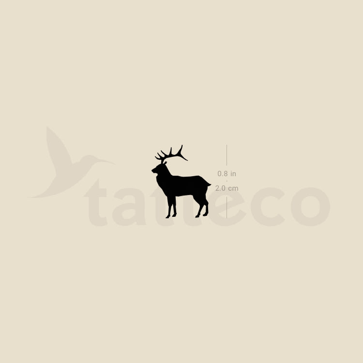 Reindeer Temporary Tattoo - Set of 3