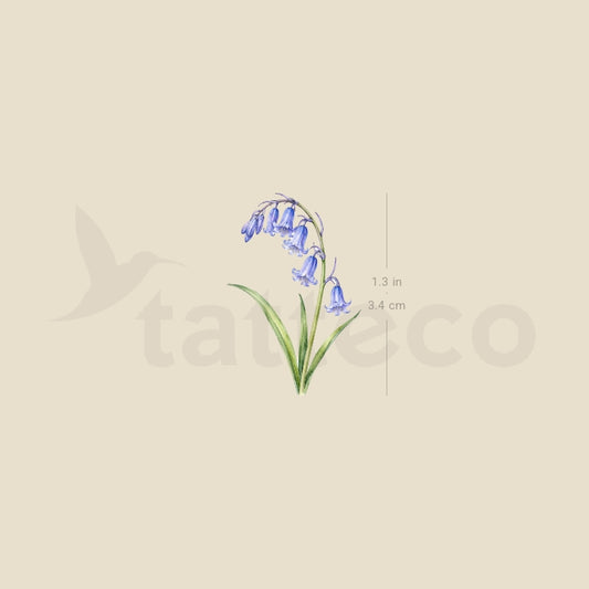 Bluebell Temporary Tattoo - Set of 3