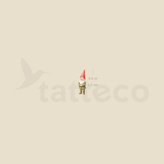 Garden Gnome Temporary Tattoo - Set of 3