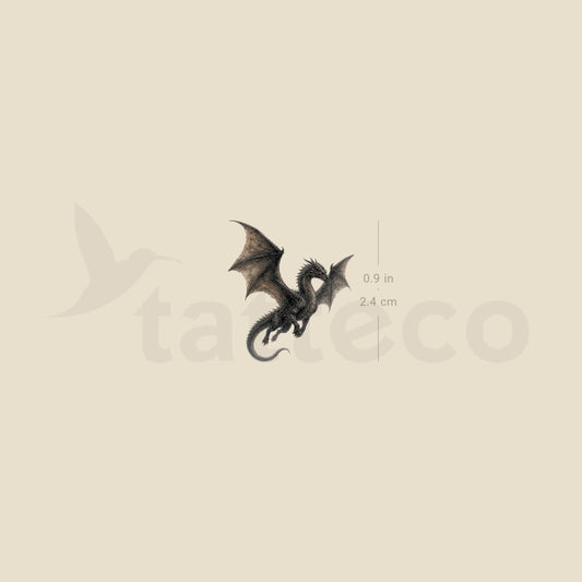 Flying Dragon Temporary Tattoo - Set of 3