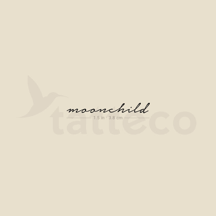 Tatuaje temporal de Moonchild - Juego de 3