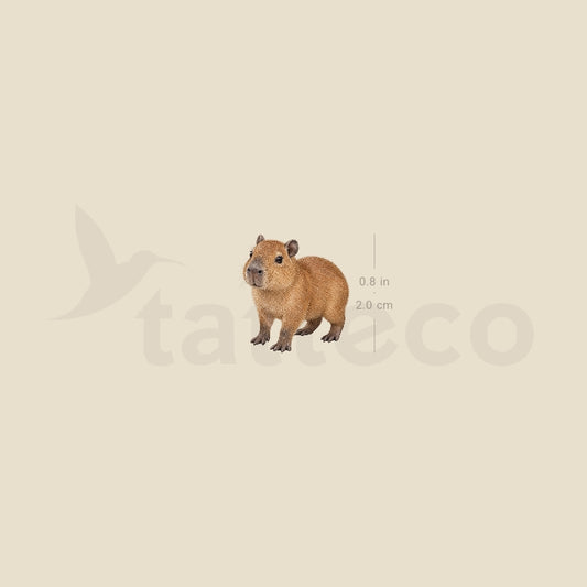 Capybara Temporary Tattoo - Set of 3