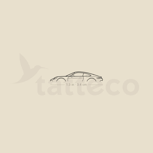 Porsche 911 GT3 Touring Temporary Tattoo - Set of 3
