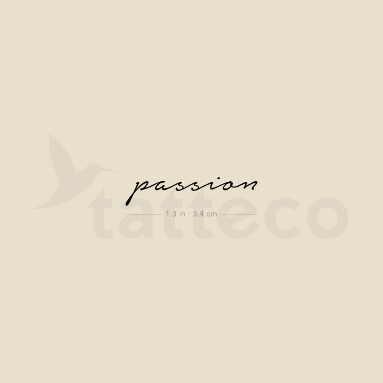 Tatuaje temporal de pasión - Juego de 3
