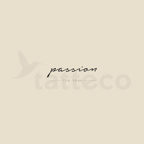 Passion Temporary Tattoo - Set of 3