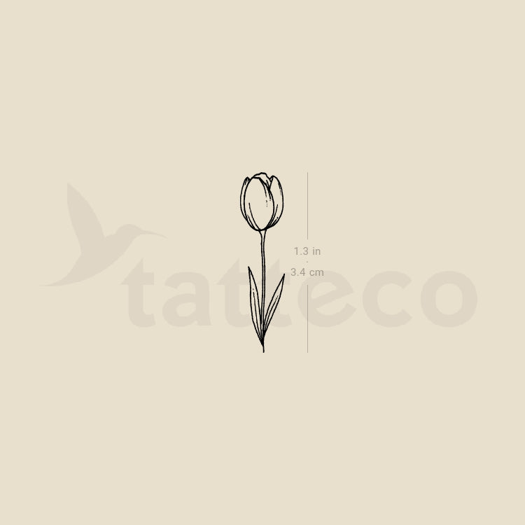 Tulip Temporary Tattoo - Set of 3