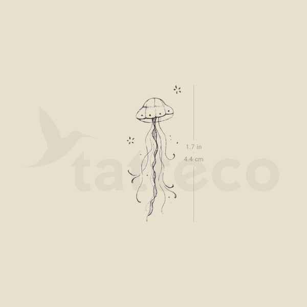 Jellyfish By Stefano Mazza Temporary Tattoo - Set of 3