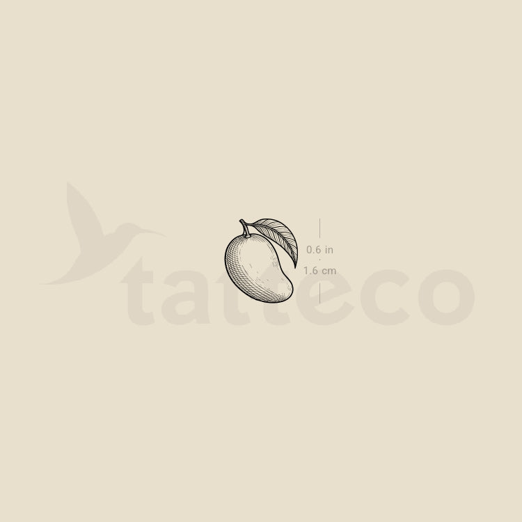Mango Temporary Tattoo - Set of 3