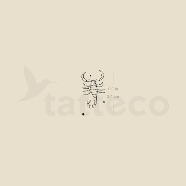Little Scorpion By Stefano Mazza Temporary Tattoo - Set of 3