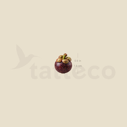 Little Mangosteen Temporary Tattoo - Set of 3