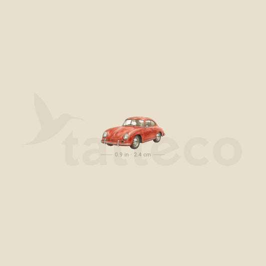 Porsche 356 Temporary Tattoo - Set of 3