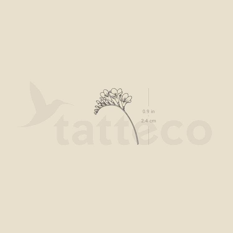 Freesia Temporary Tattoo - Set of 3