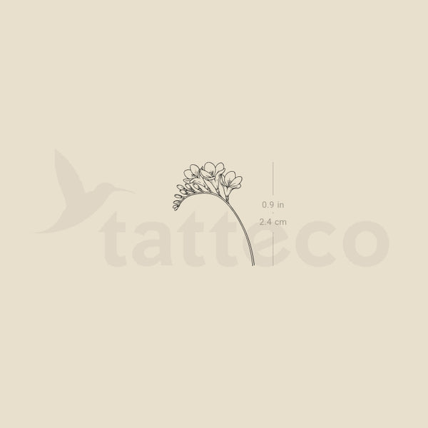 Freesia Temporary Tattoo - Set of 3