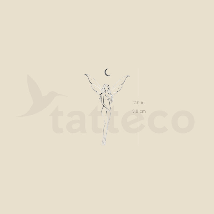 Cescent Fairy By Stefano Mazza Temporary Tattoo - Set of 3