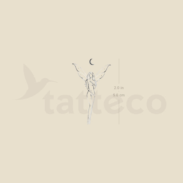 Cescent Fairy By Stefano Mazza Temporary Tattoo - Set of 3