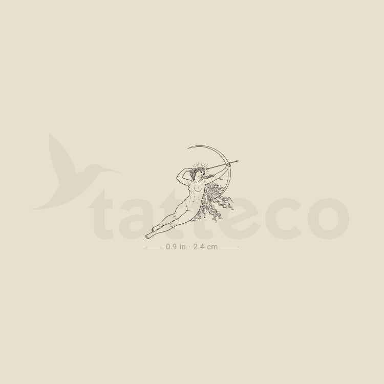 Small Selene Temporary Tattoo - Set of 3