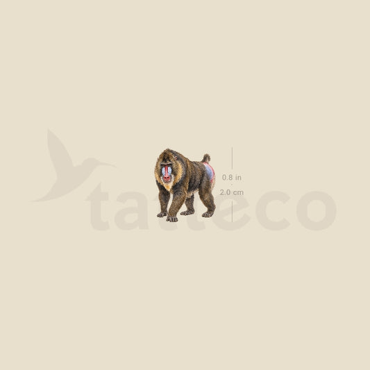 Mandrill Temporary Tattoo - Set of 3