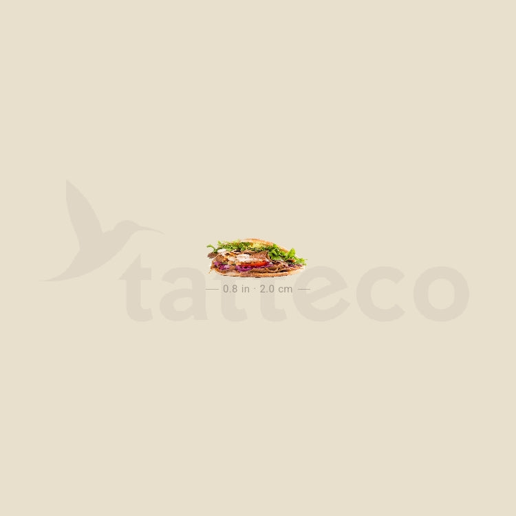 Kebab Temporary Tattoo - Set of 3