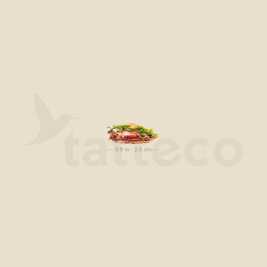 Kebab Temporary Tattoo - Set of 3