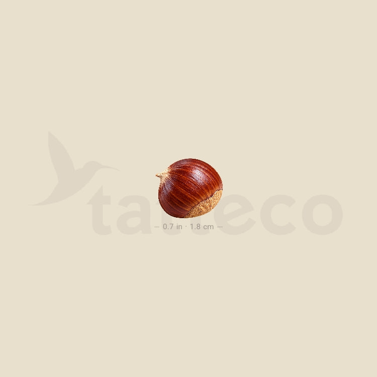Little Chestnut Temporary Tattoo - Set of 3