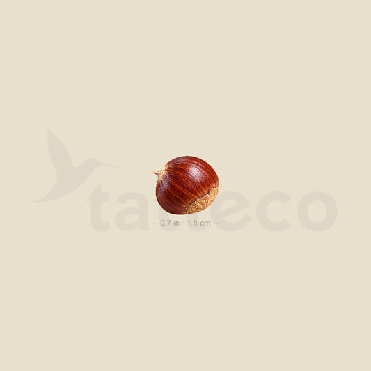 Little Chestnut Temporary Tattoo - Set of 3