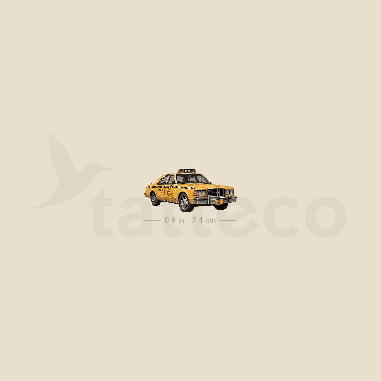 NYC Taxi Temporary Tattoo - Set of 3