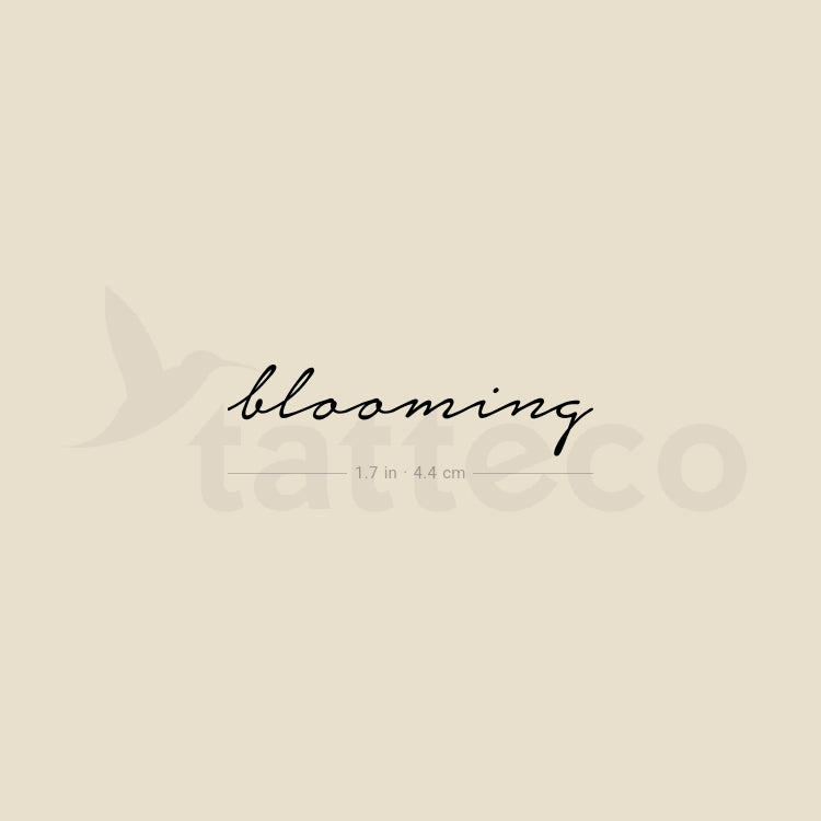 Blooming Temporary Tattoo - Set of 3