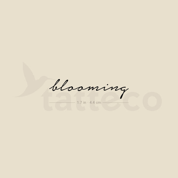 Blooming Temporary Tattoo - Set of 3