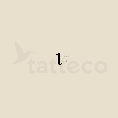 Iota ι Temporary Tattoo - Set of 3