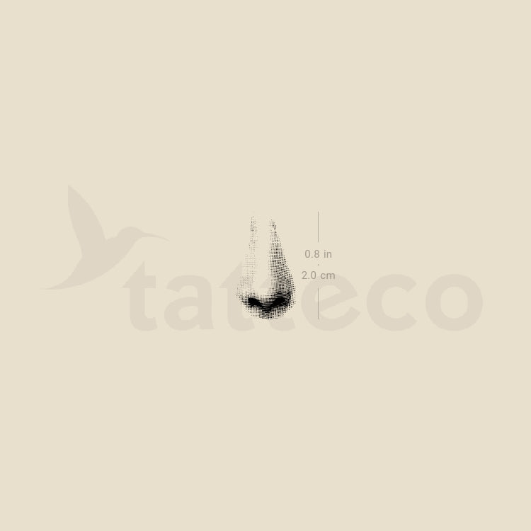 Tatuaje temporal de nariz - Juego de 3