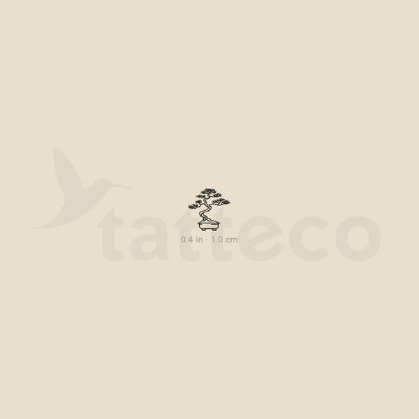 Tiny Bonsai Temporary Tattoo - Set of 3