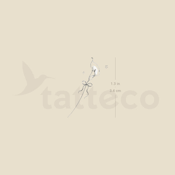 Calla Lily By Stefano Mazza Temporary Tattoo - Set of 3