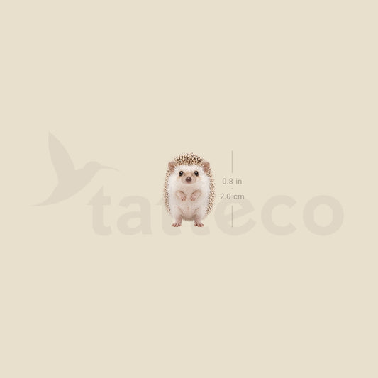 Baby Hedgehog Temporary Tattoo - Set of 3