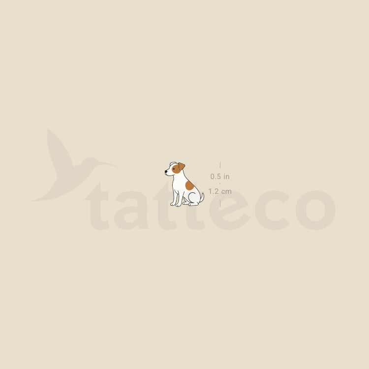 Little Jack Russell Temporary Tattoo - Set of 3