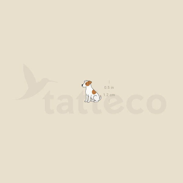 Little Jack Russell Temporary Tattoo - Set of 3