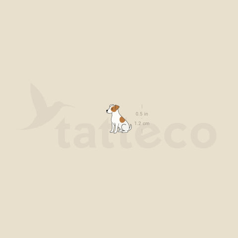 Little Jack Russell Temporary Tattoo - Set of 3