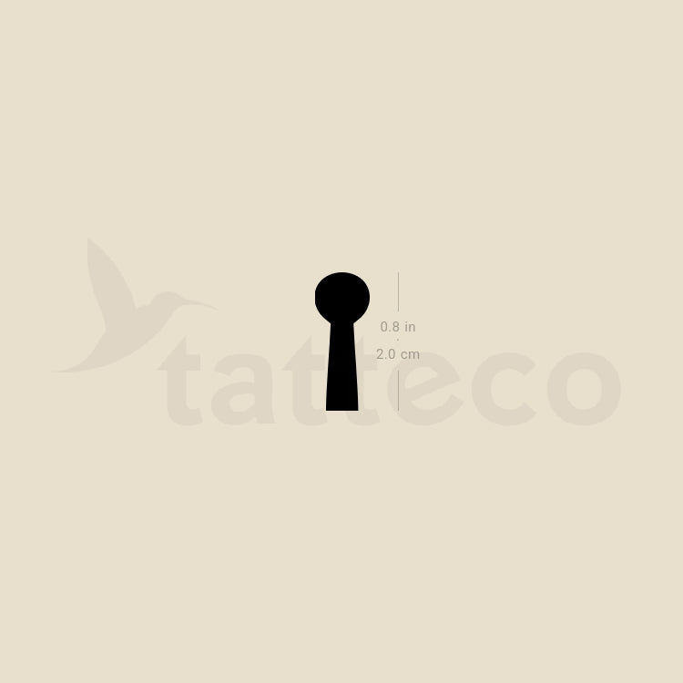 Small Keyhole Temporary Tattoo - Set of 3