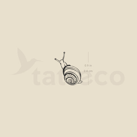 Snail Temporary Tattoo - Set of 3