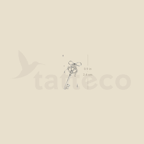 Little Vintage Key By Stefano Mazza Temporary Tattoo - Set of 3