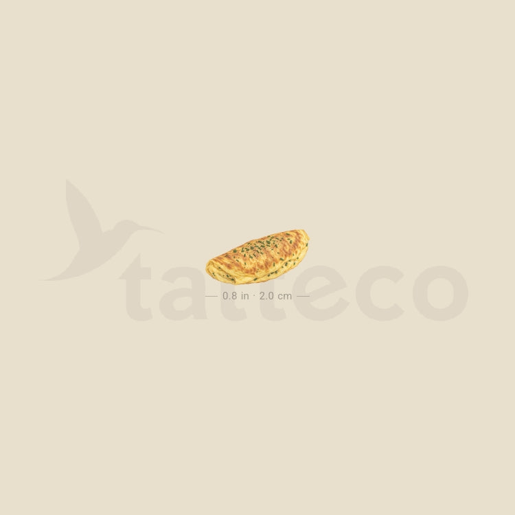 Omelette Temporary Tattoo - Set of 3