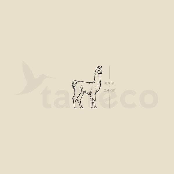 Llama Temporary Tattoo - Set of 3