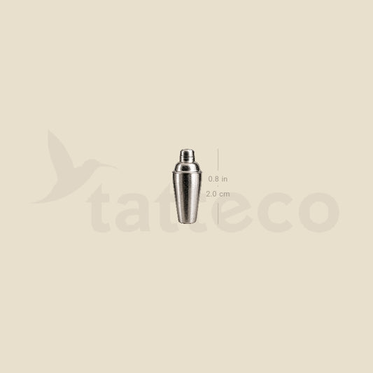 Cocktail Shaker Temporary Tattoo - Set of 3